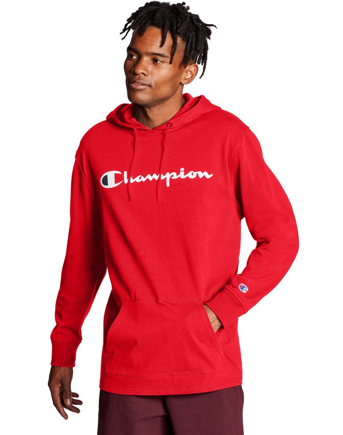 Champion Hoodie Heren - Rood - Middleweight ( 408213-MYB )